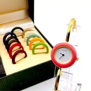 Trendy Gucci Luxury 14k Gold Highend Collectors Watch